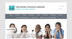 Desktop Screenshot of decodingdyslexiaor.org